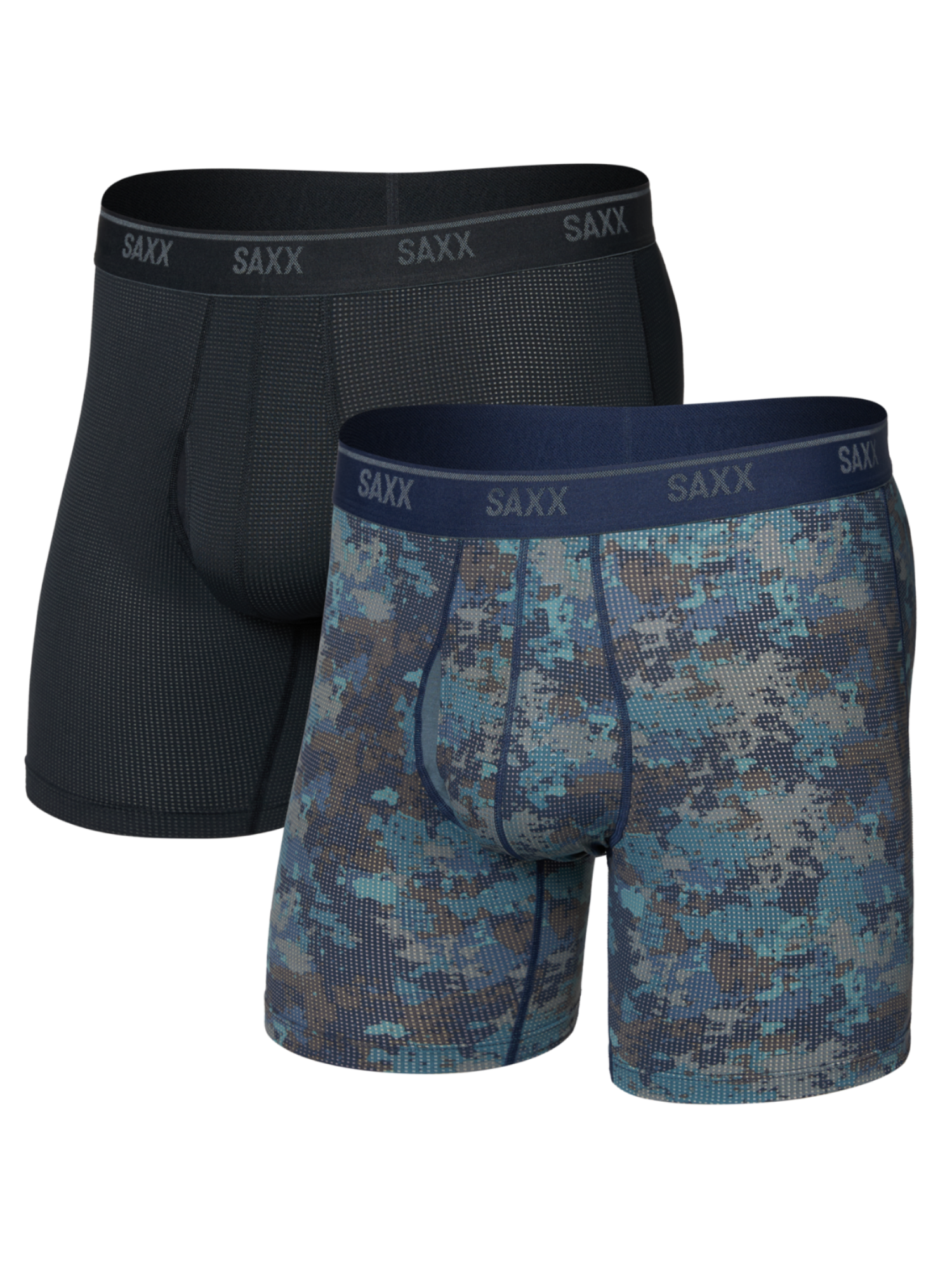 SAXX Quest Quick-Dry Mesh Boxer Brief Fly 2 Pack