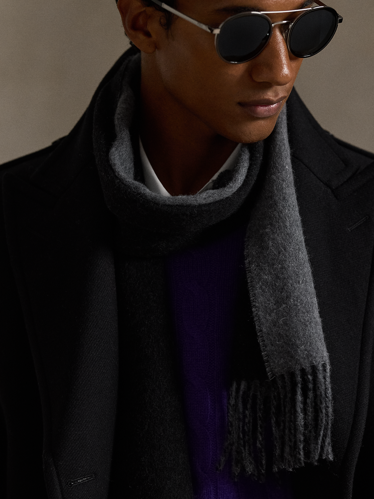 Polo Ralph Lauren Reversible Wool-Blend Scarf