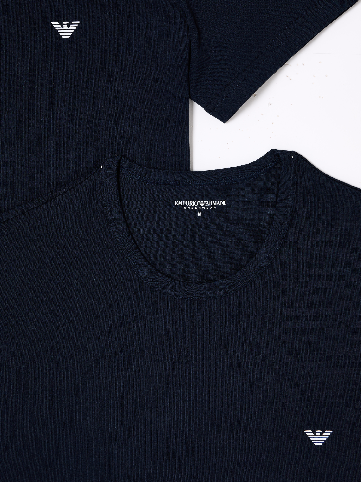 Emporio Armani Stretch Cotton Jersey 2-Pack Crew Neck T-Shirt