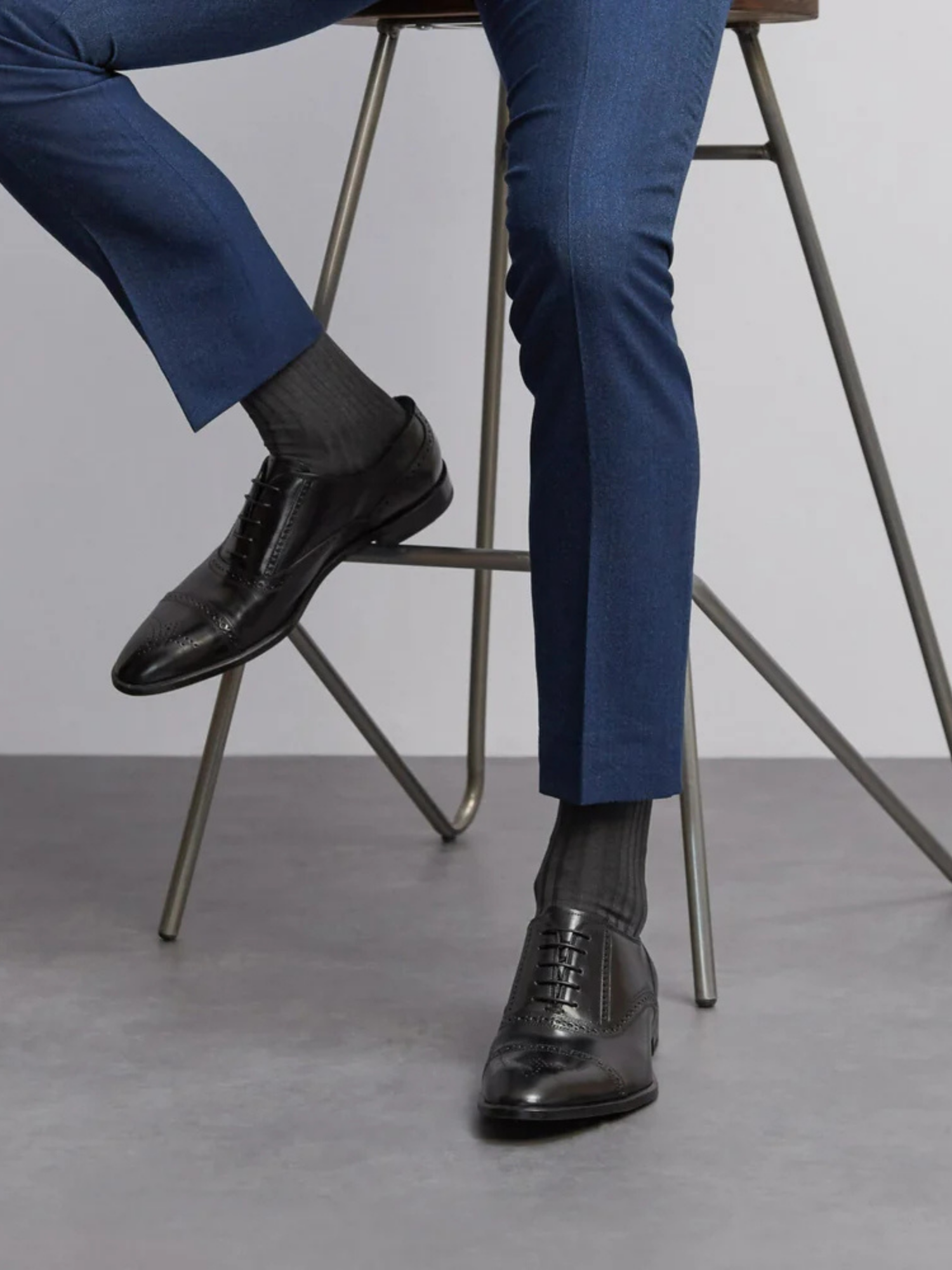 London Sock Co. Dash of Class Black - 6 Pairs