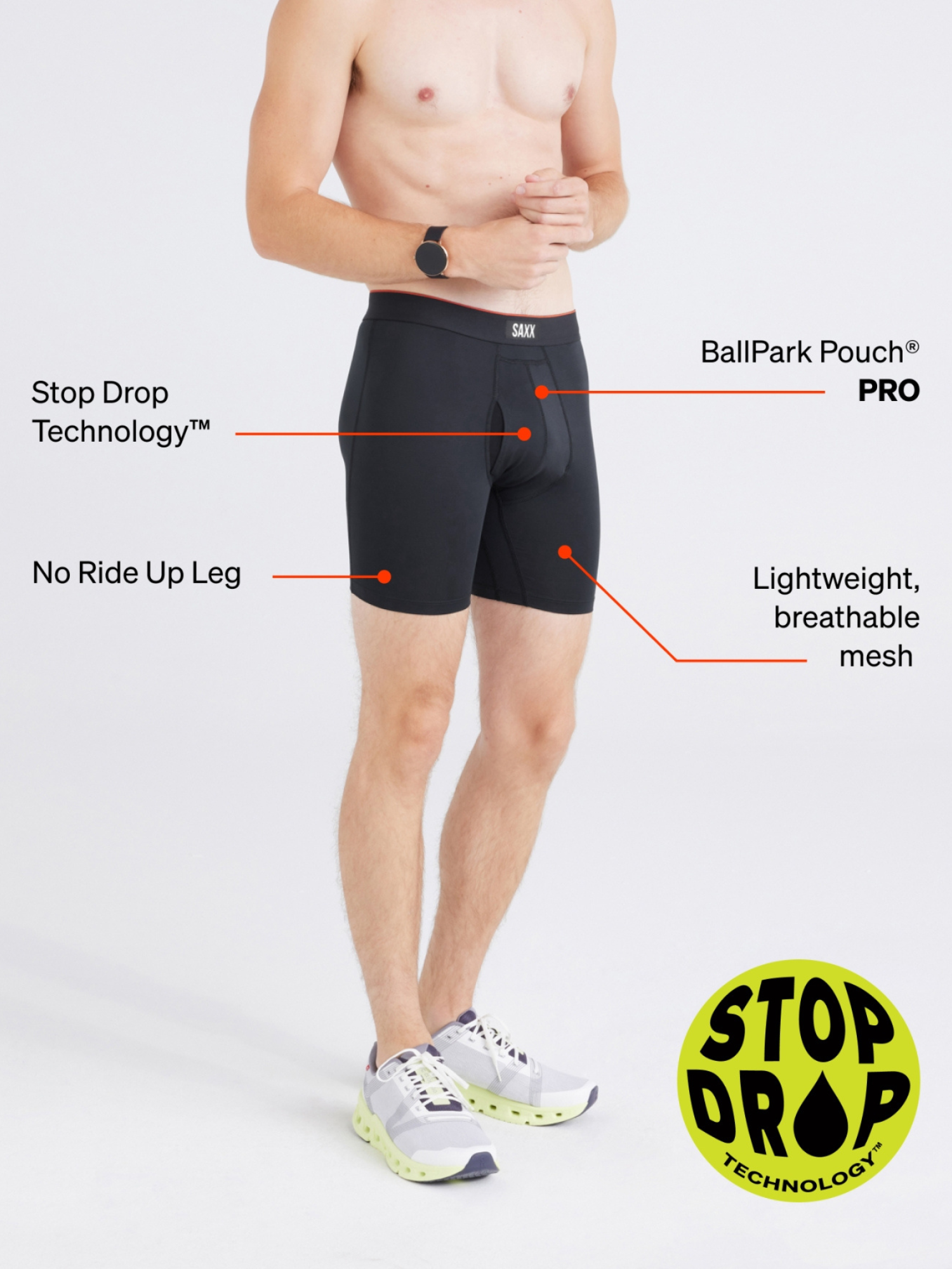 Multi-Sport Mesh Boxer Brief Fly