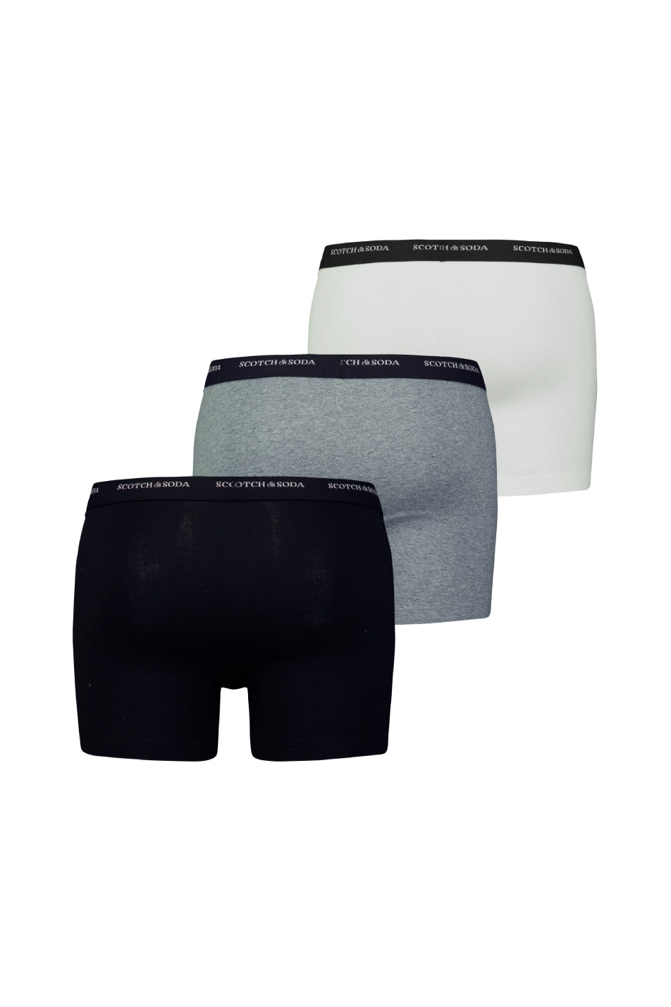Scotch & Soda 3 Pack Men's Base Logo Boxer Briefs