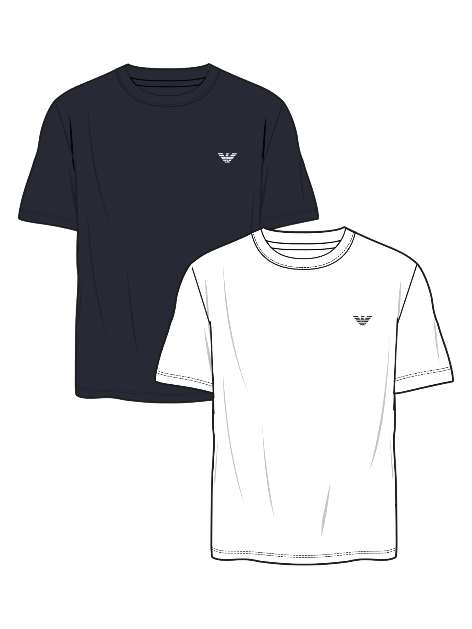 Emporio Armani 2-Pack Crew