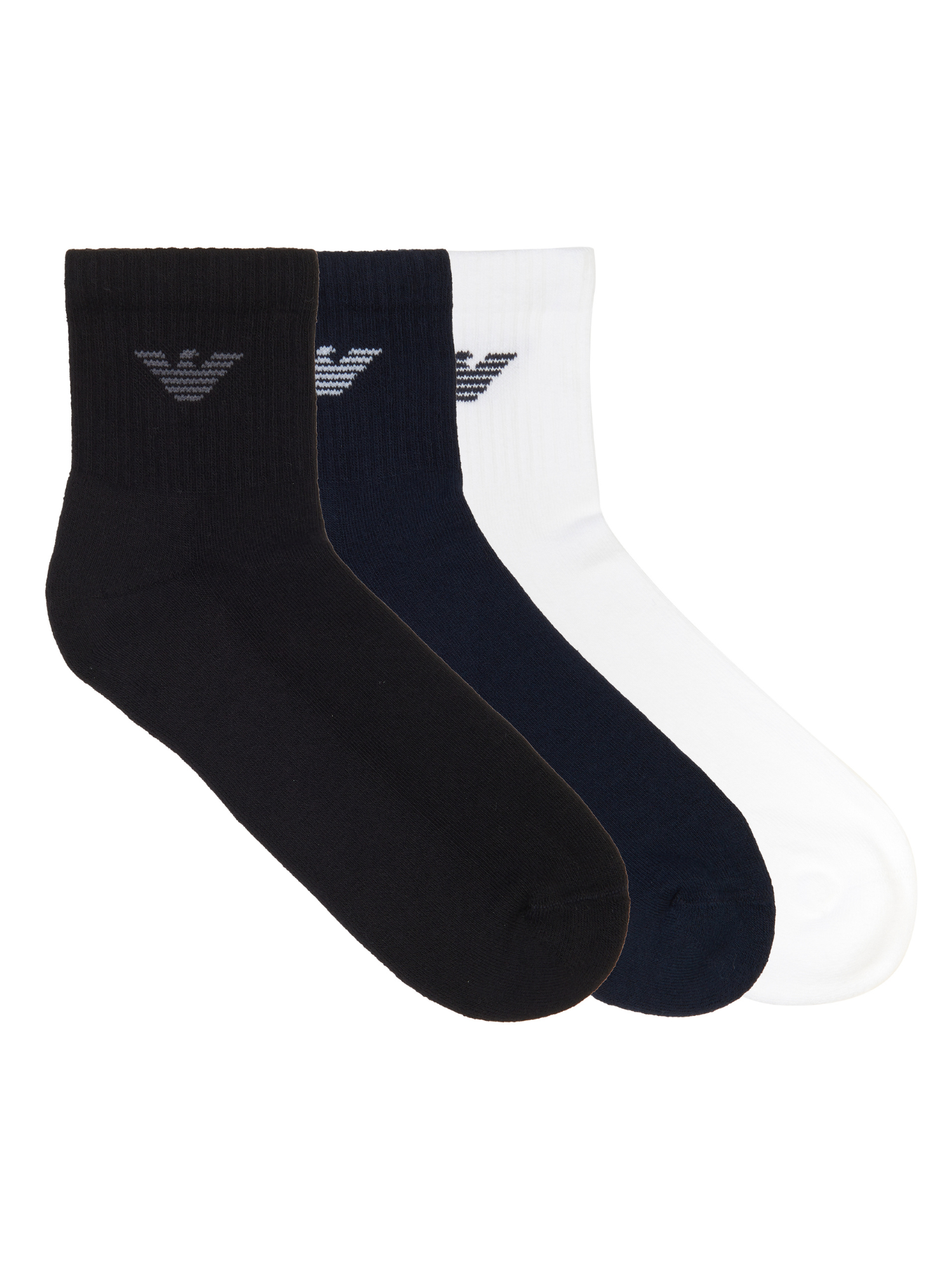 Emporio Armani Sporty Sponge 3-Pack Ankle Socks