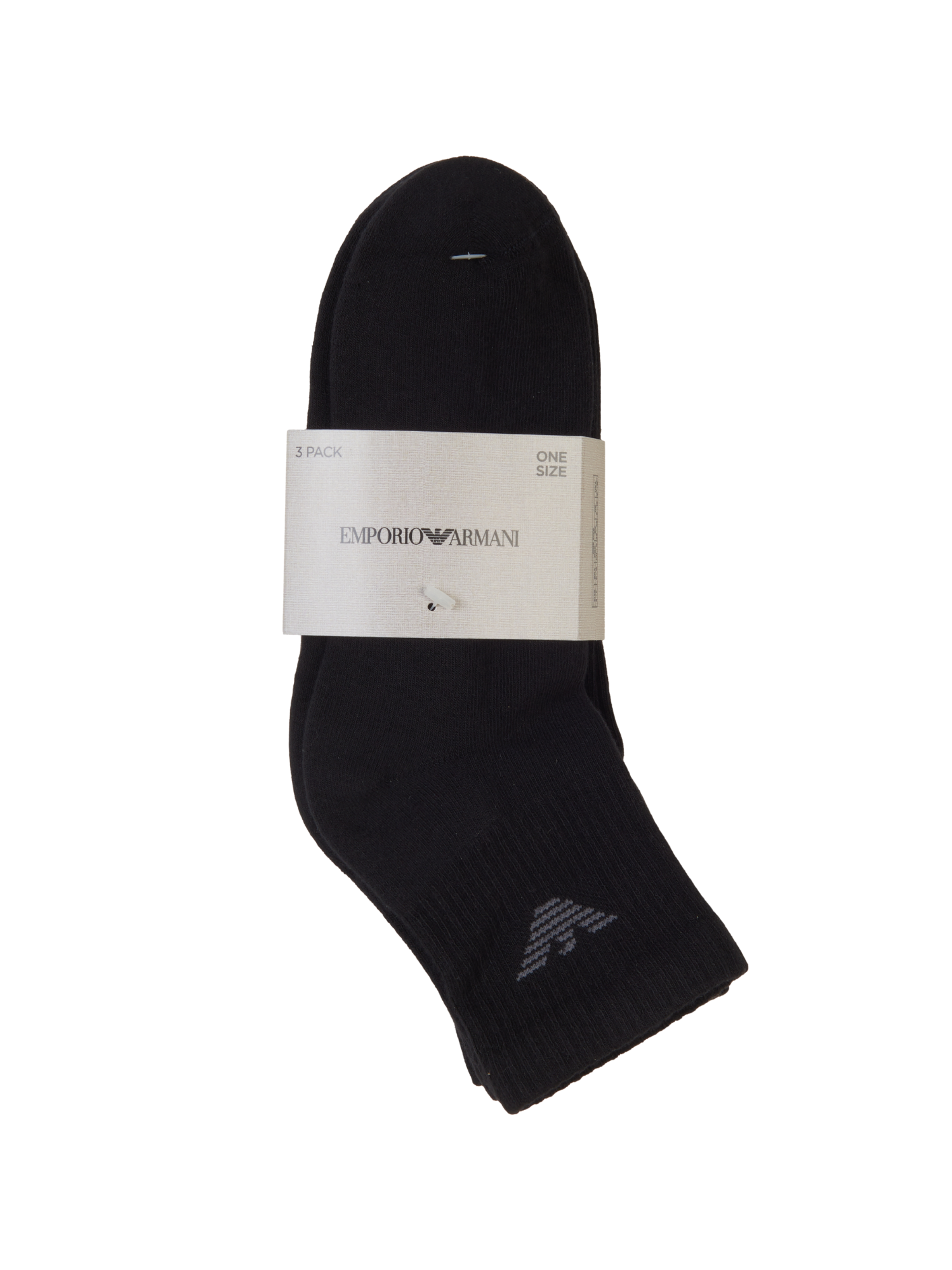 Emporio Armani Sporty Sponge 3-Pack Ankle Socks