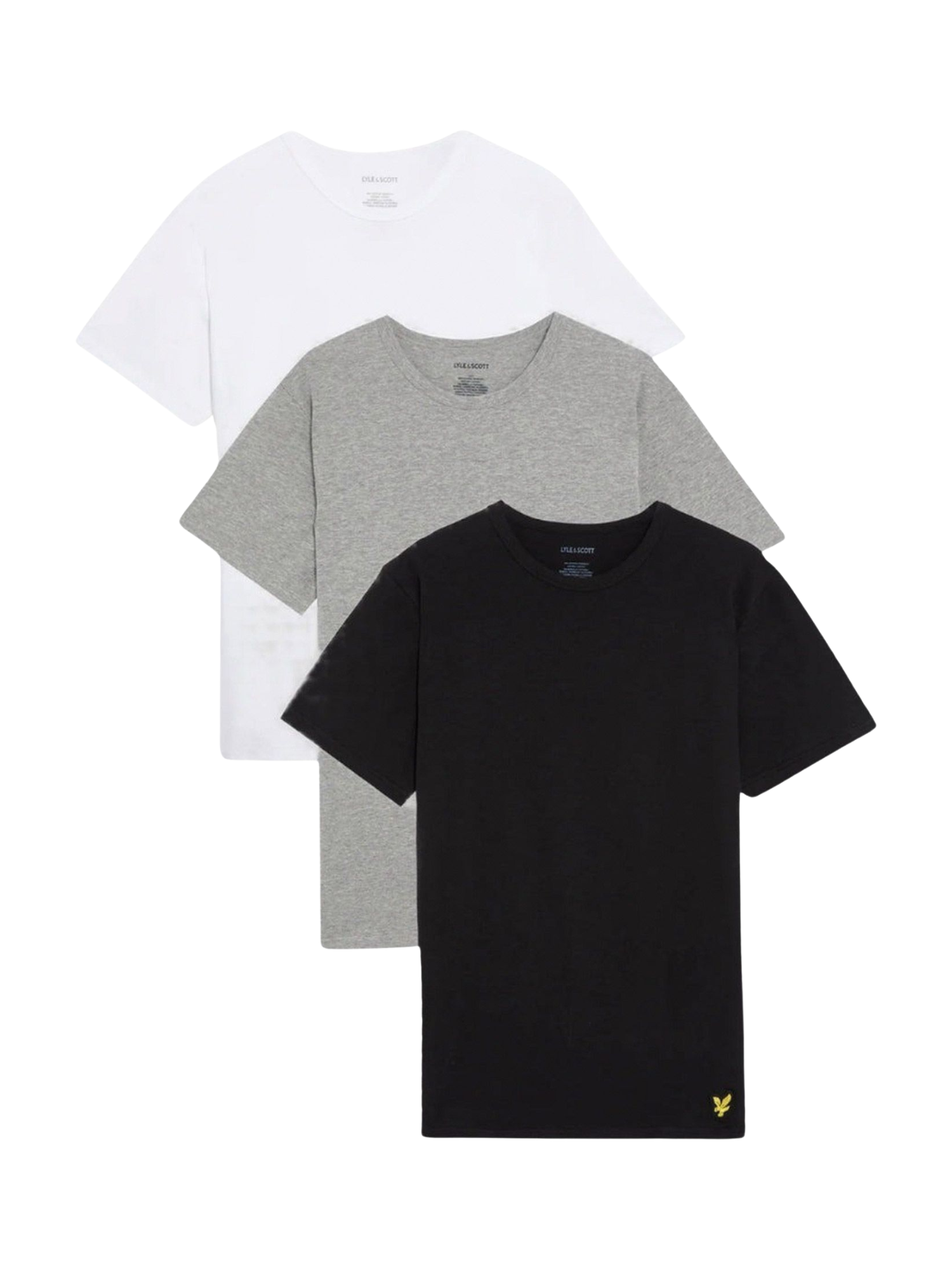 Lyle & Scott Monochrome Basic 3 Pack T-Shirt
