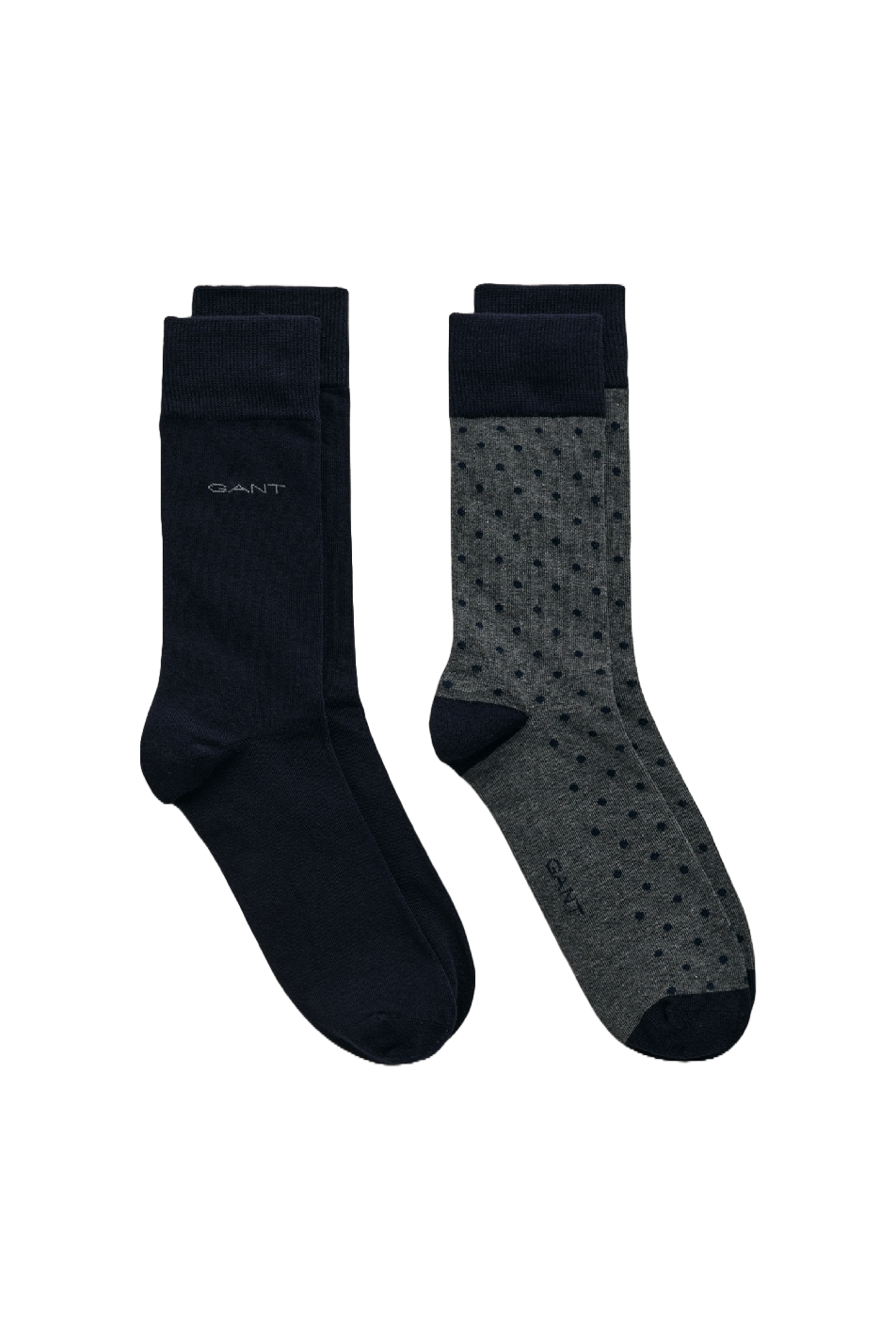 Gant 2 Pack Men's Dot and Solid Socks