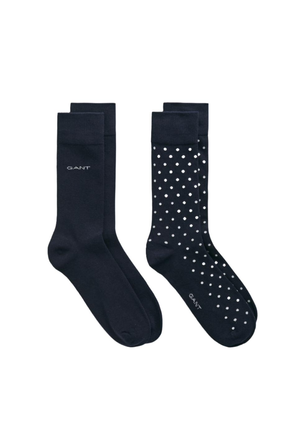 Gant 2 Pack Men's Dot And Solid Socks