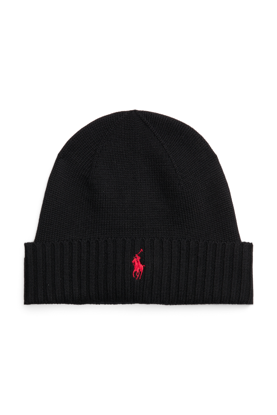 Polo Ralph Lauren Black Signature Pony Wool Beanie