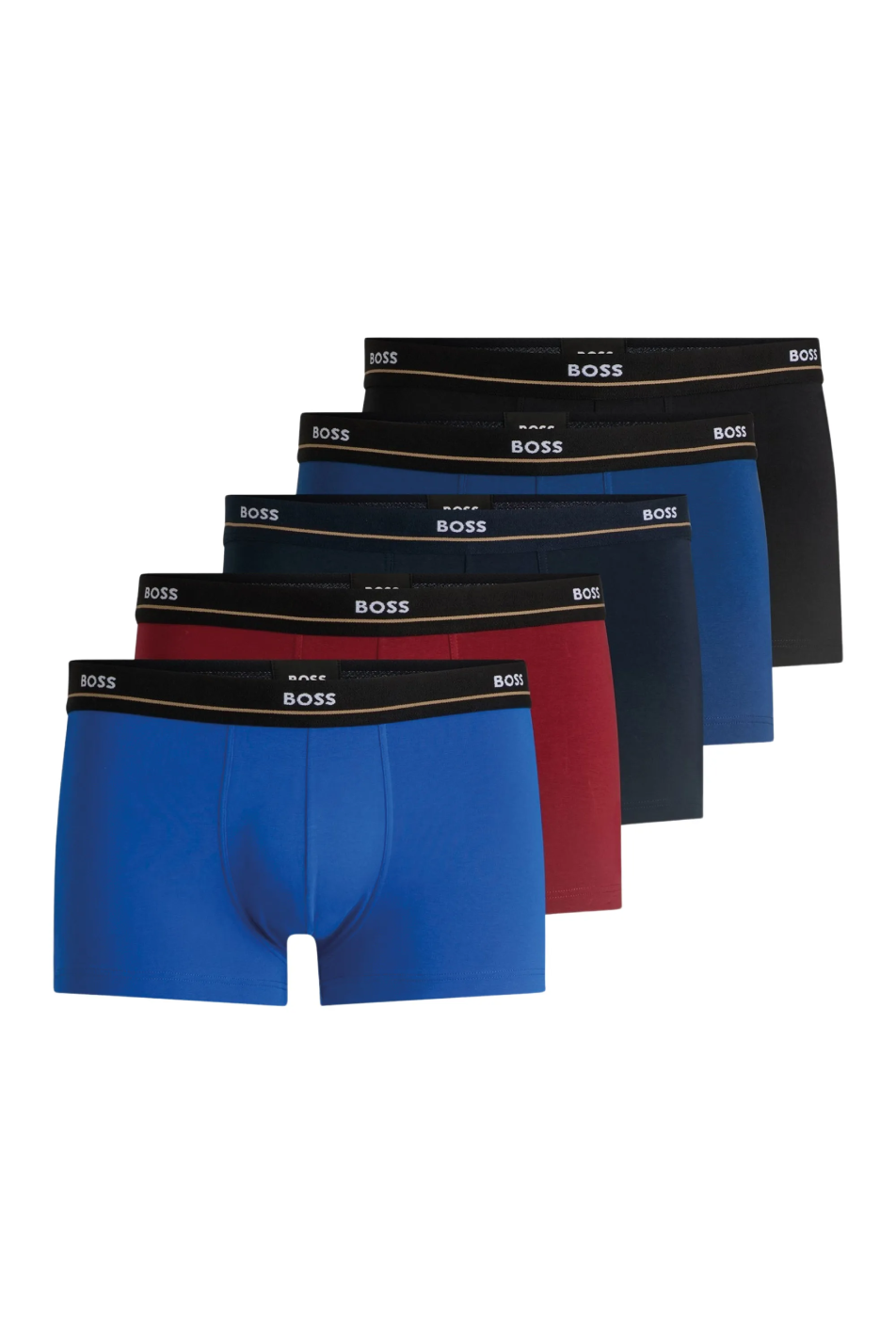 Boss 5 Pack Men's Essential Trunk