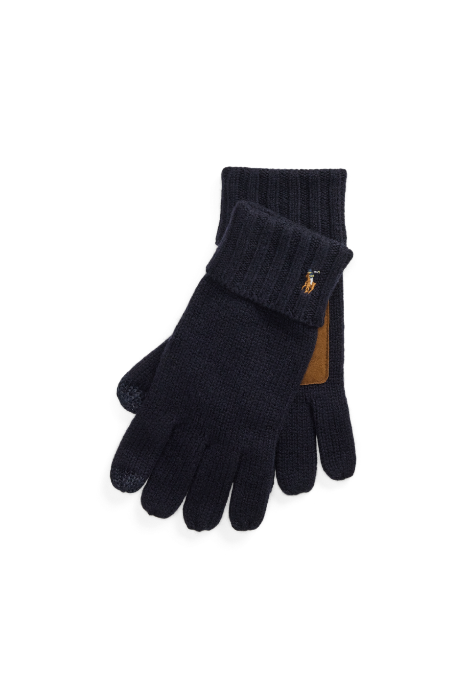 Polo Ralph Lauren Navy Merino Wool Touch Screen Gloves