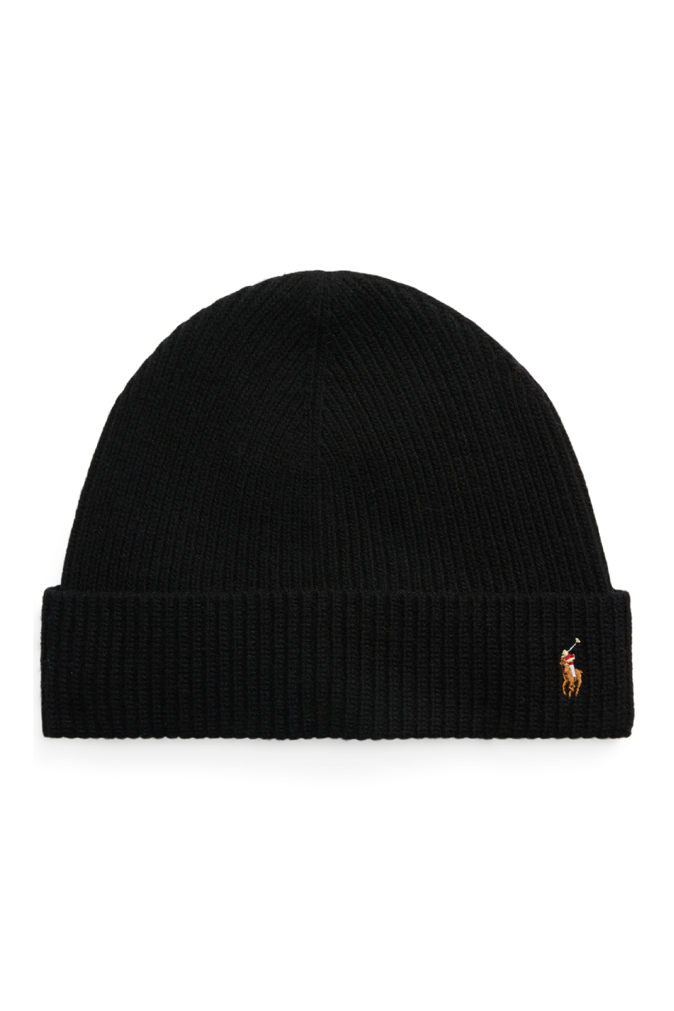 Polo Ralph Lauren Black Signature Pony Wool-Blend Beanie