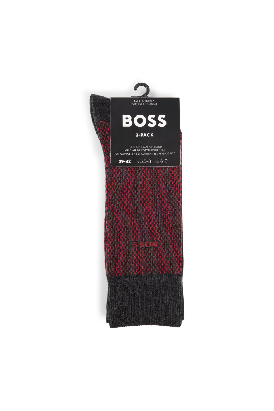 Boss 2 Pack Minipattern Sock