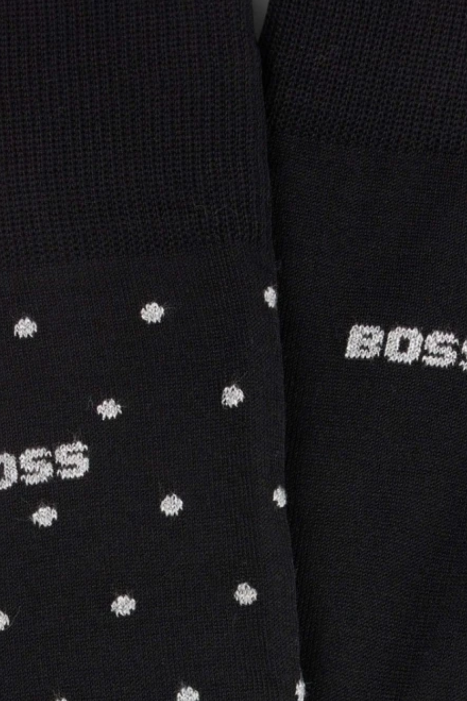 Boss 2 Pack Men's Gift Set Black & Silver Dot Socks