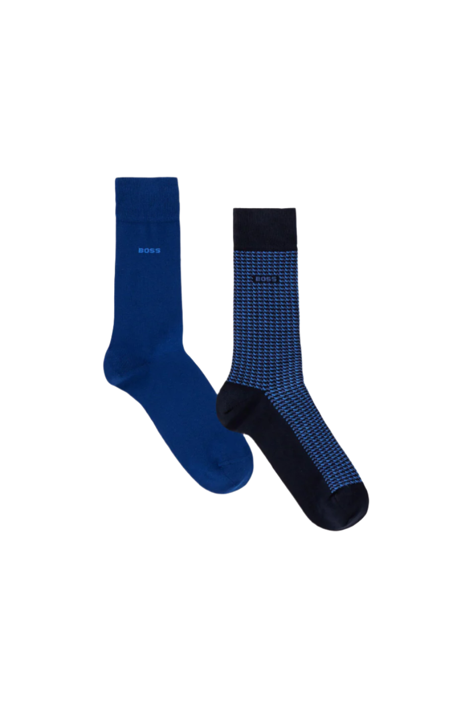 Boss 2 Pack Men's Mini Geom Blue Sock