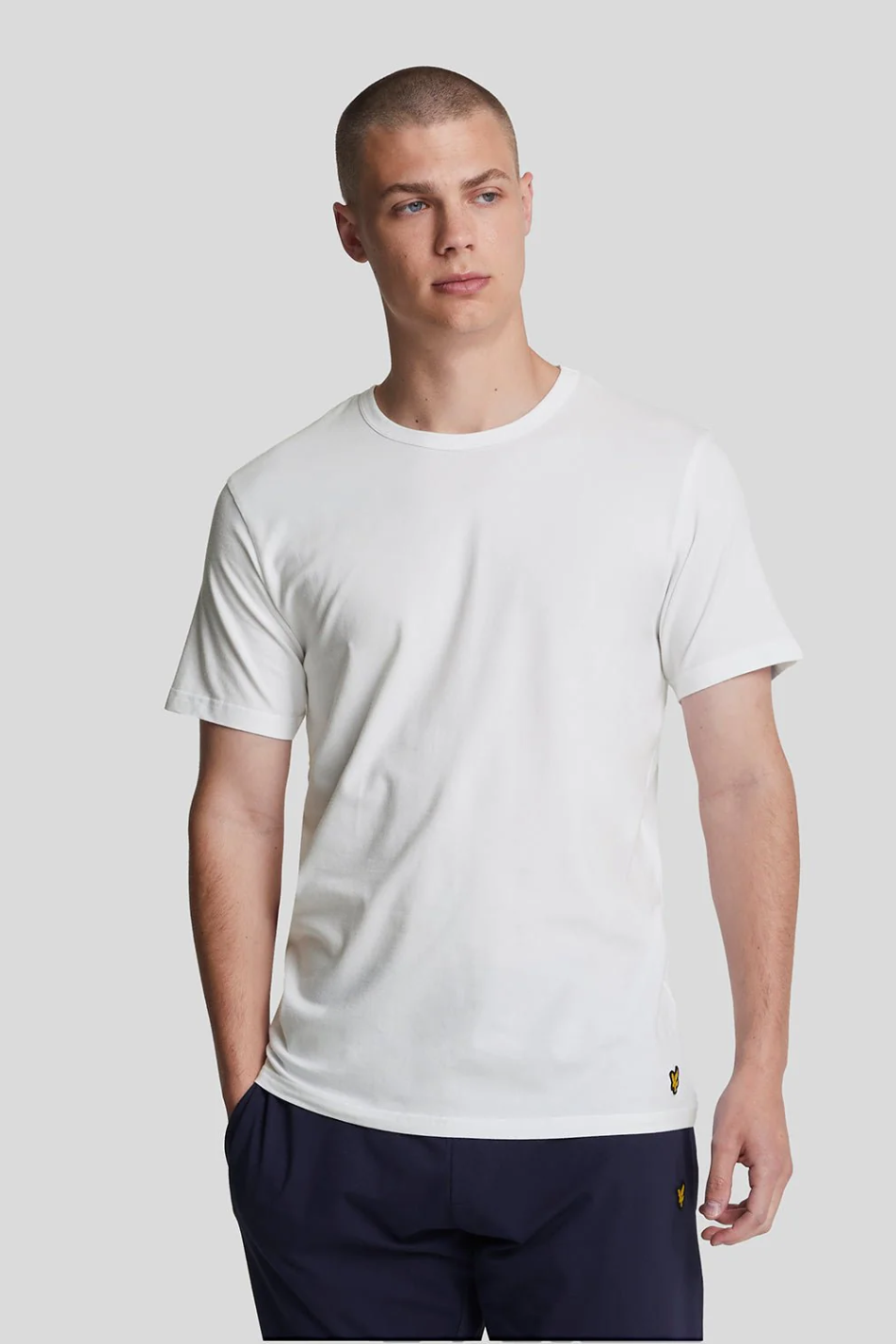 Lyle & Scott Men's 3 Pack White Basic T-Shirt