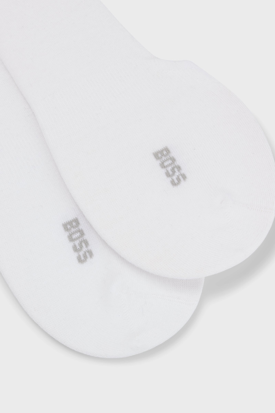 BOSS Men's 2 Pack Invisible Sock White