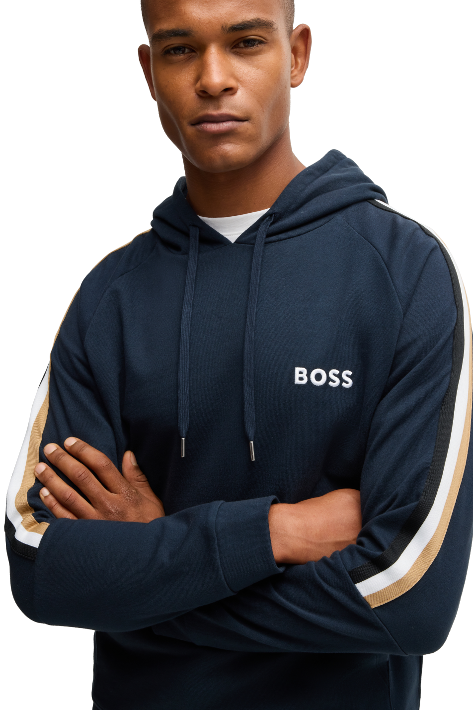 BOSS Men's Iconic Hoodie Navy