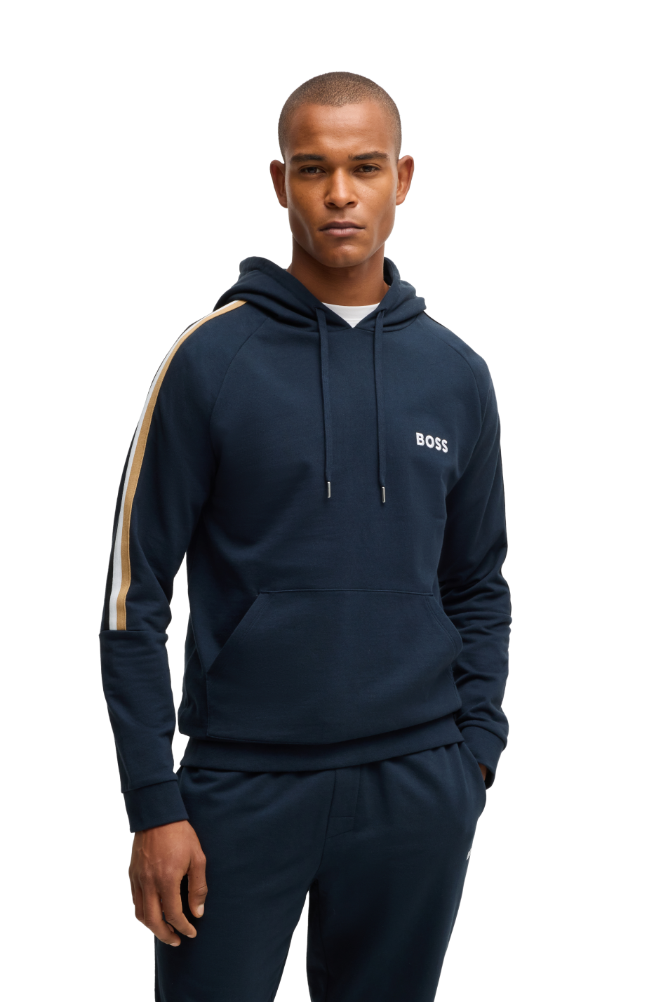 BOSS Men's Iconic Hoodie Navy