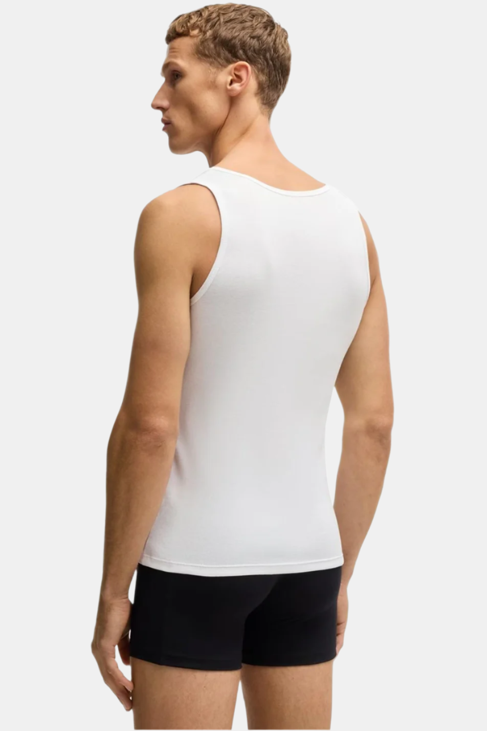 BOSS Men's 3 Pack Ribbed Tank Top