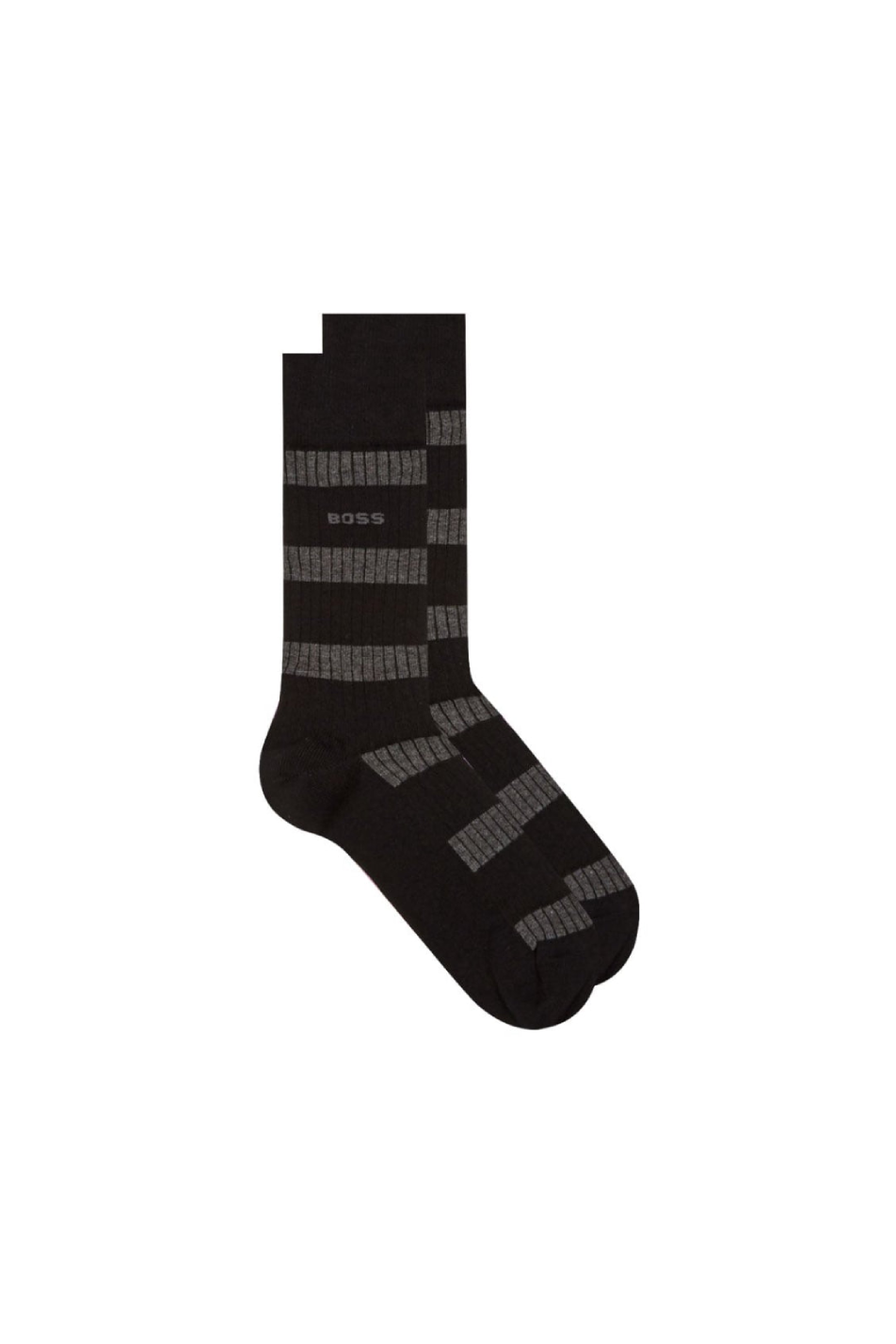 BOSS 3 Pack Men's Fine Rib Socks