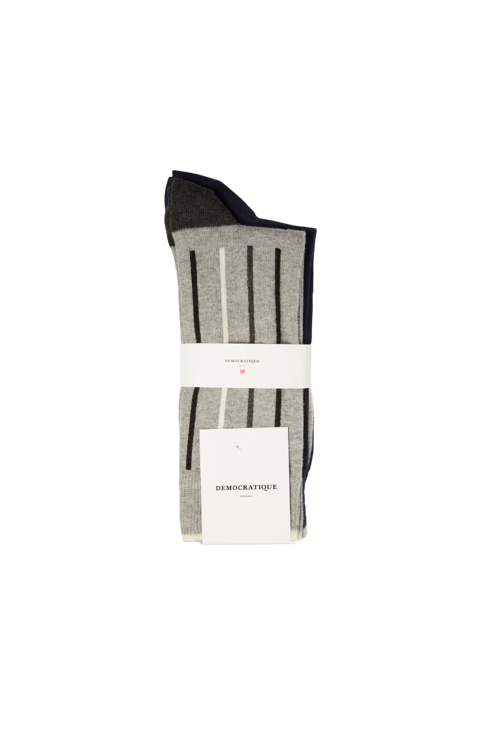 Democratique 2 Pack Men's Latitude Stripe Sock