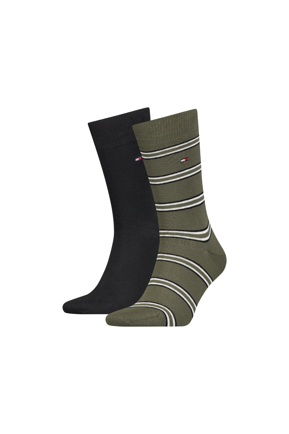 Tommy Hilfiger 2 Pack Men's Tommy Stripe Sock