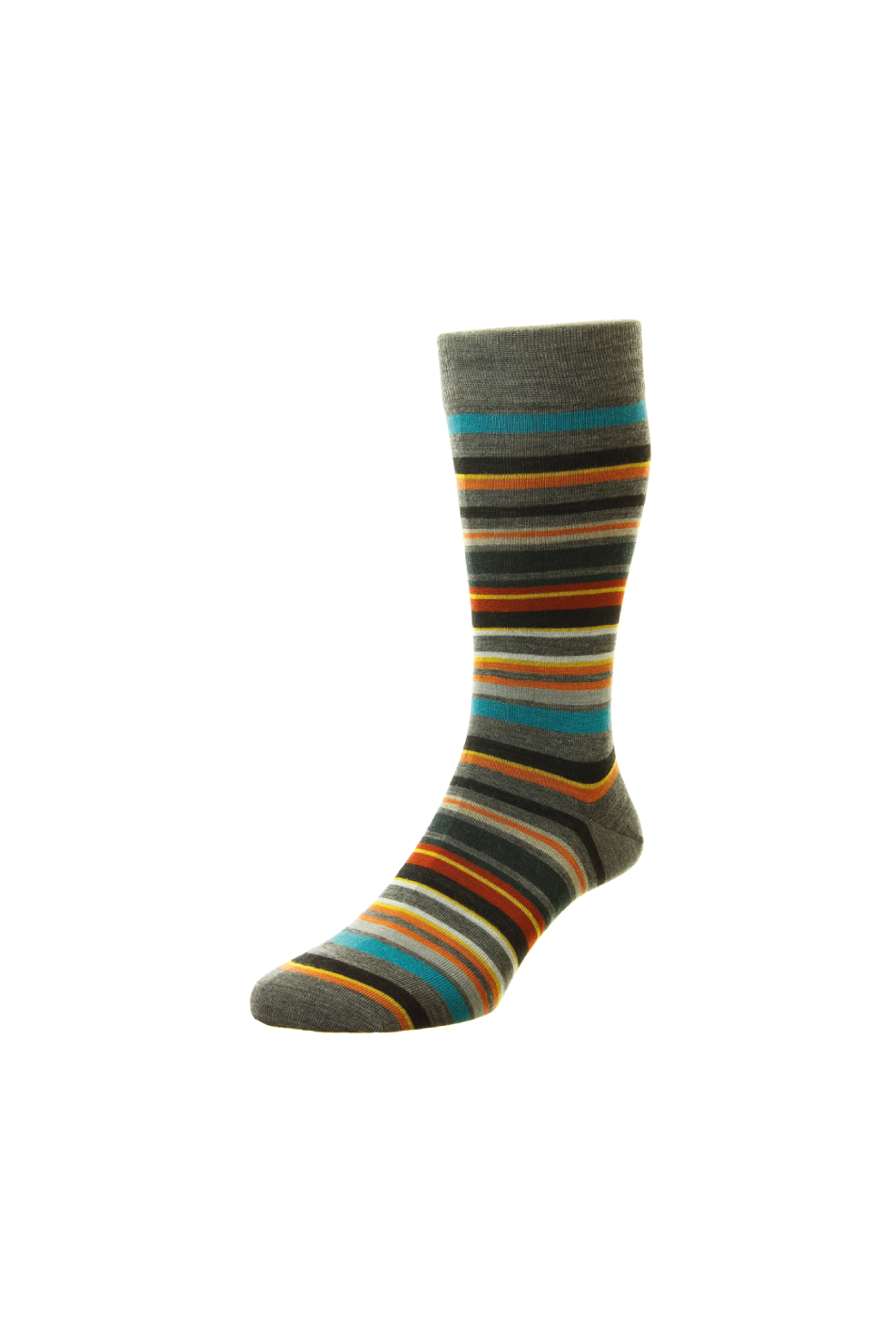 Pantherella Men's Quakers All Over Stripe Sock