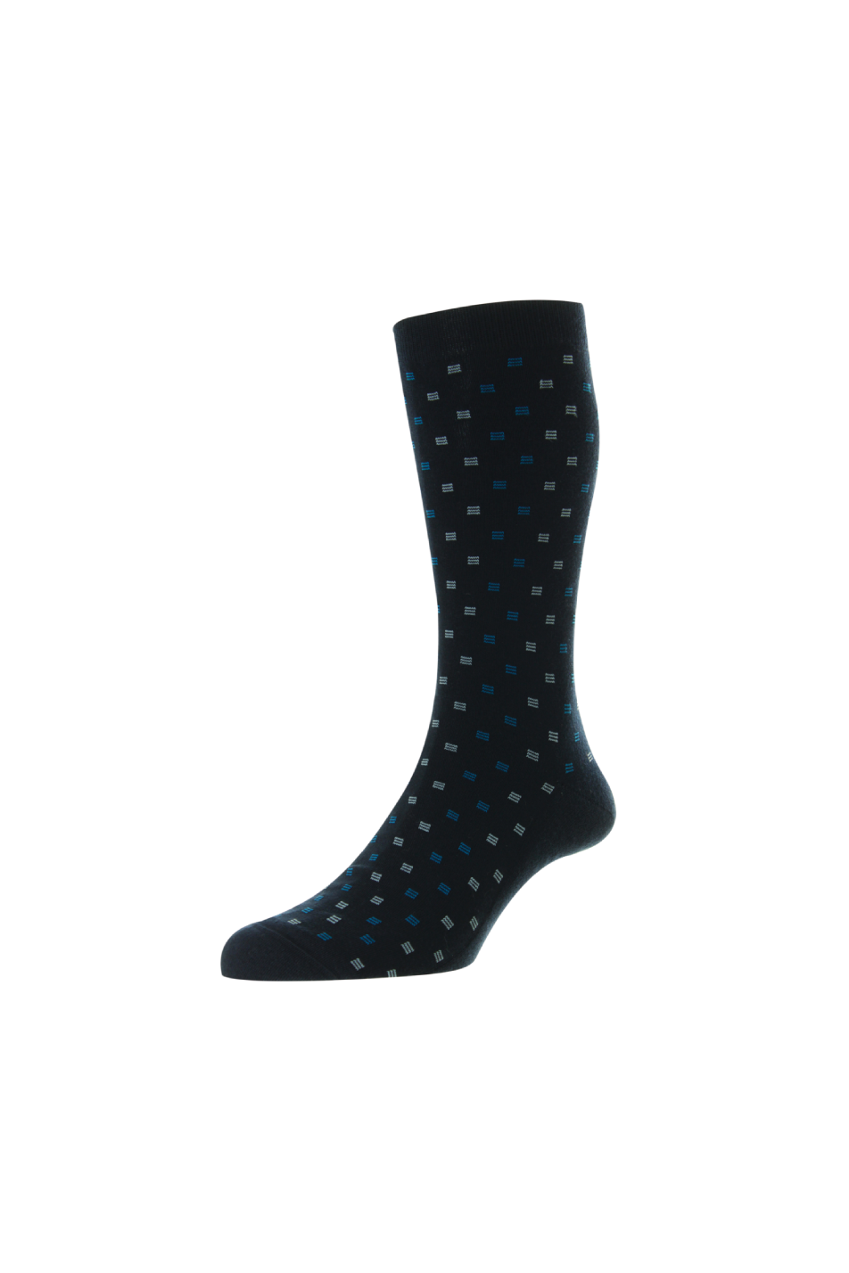 Pantherella Men's Byrd Box Motif Sock