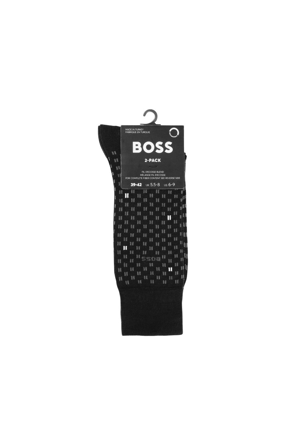 Boss 2 Pack Men's Mini Tile Sock