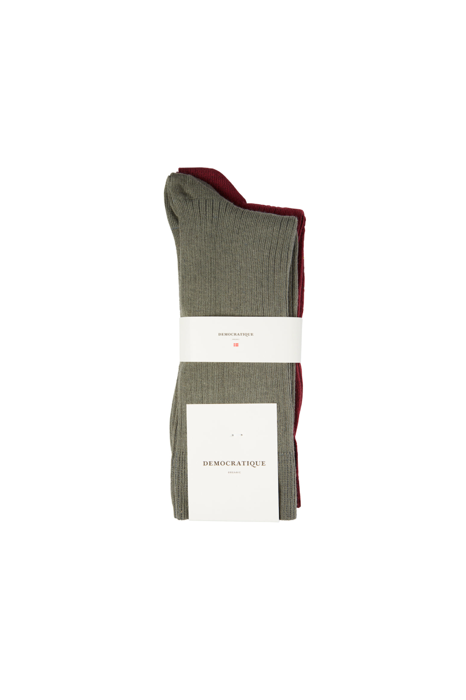 Democratique 2 Pack Men's Fine Rib Sock