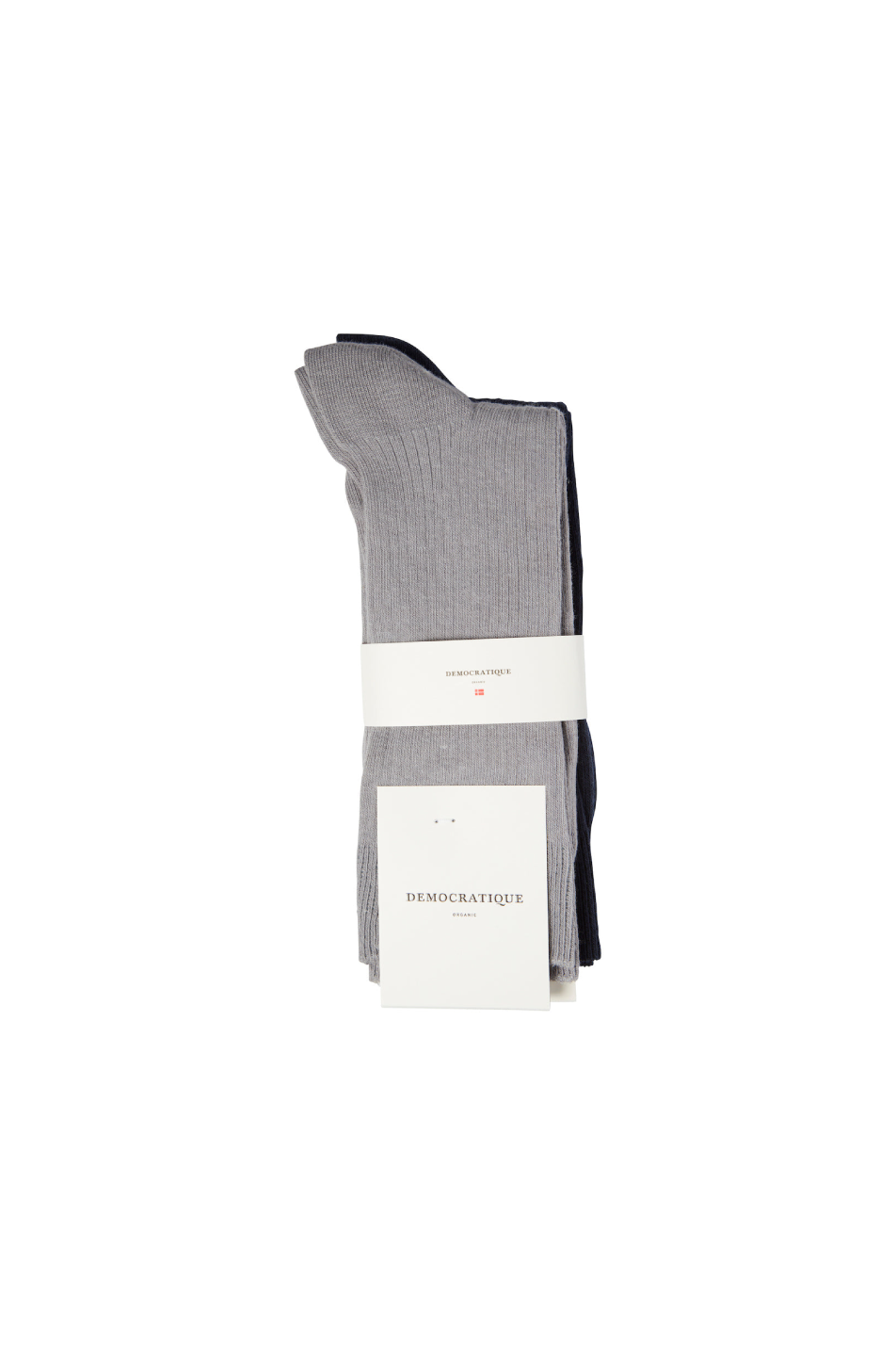 Democratique 2 Pack Men's Fine Rib Sock