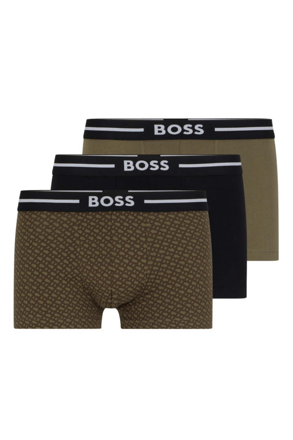 BOSS 3 Pack Men's Bold Trunk