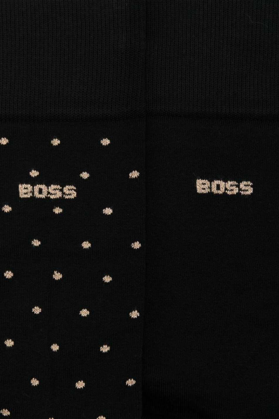 Boss 2 Pack Men's Gift Set Black & Gold Dot Socks