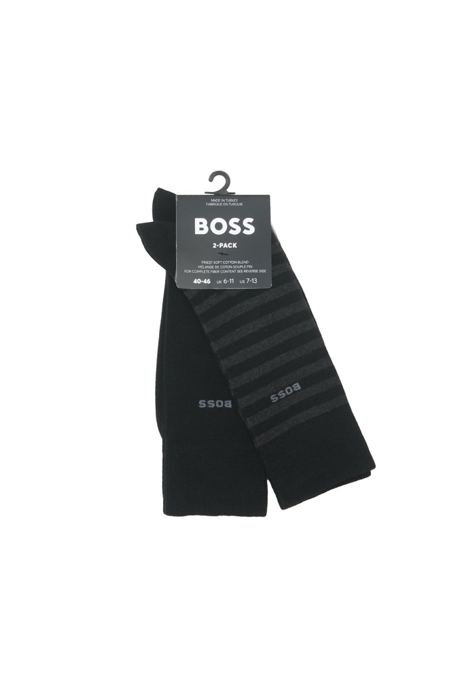 Boss 2 Pack Men's Stripe Sock