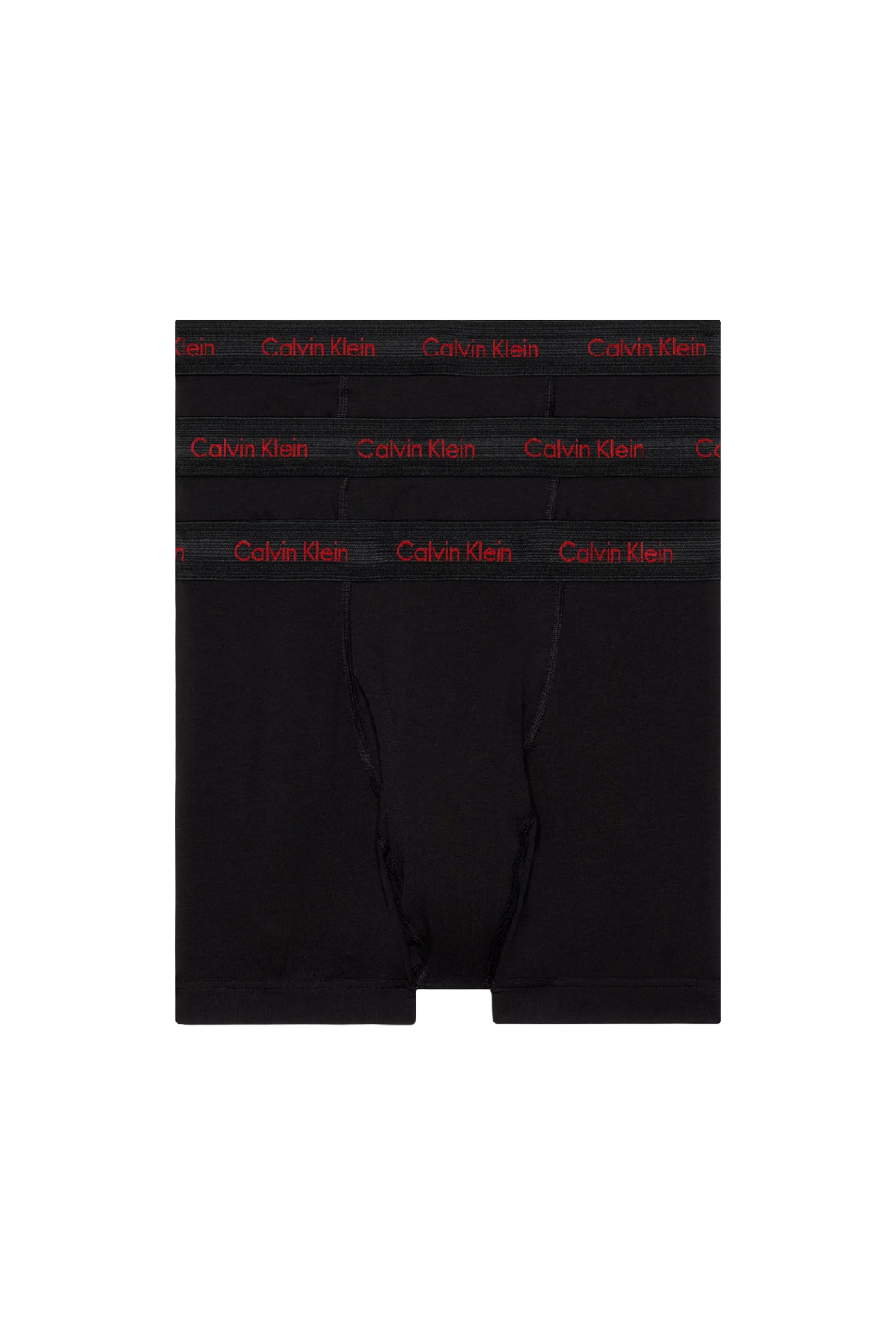 Calvin Klein Men's 3 Pack Cotton Stretch Wicking Trunk