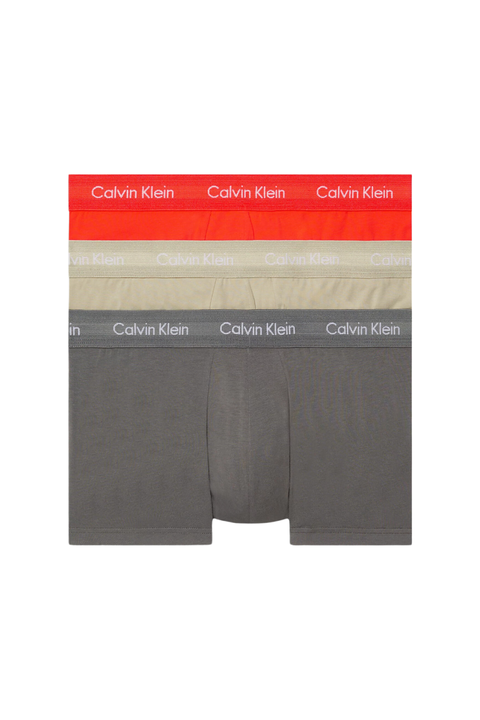 Calvin Klein Men's 3 Pack Cotton Stretch Low Rise Trunk