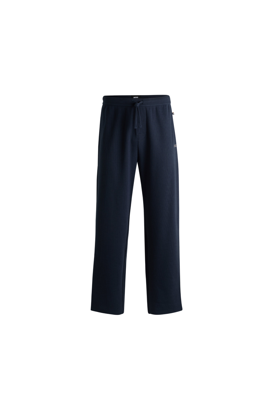 BOSS Men's Waffle Straight Leg Jogger Navy