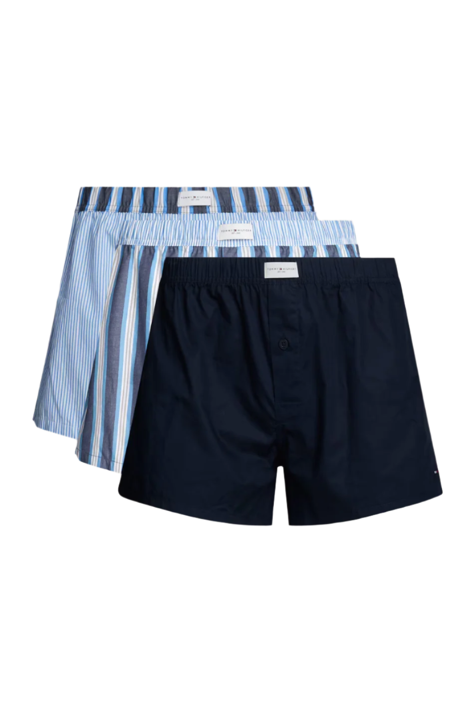 Tommy Hilfiger 3 Pack Men's Established Woven Boxer