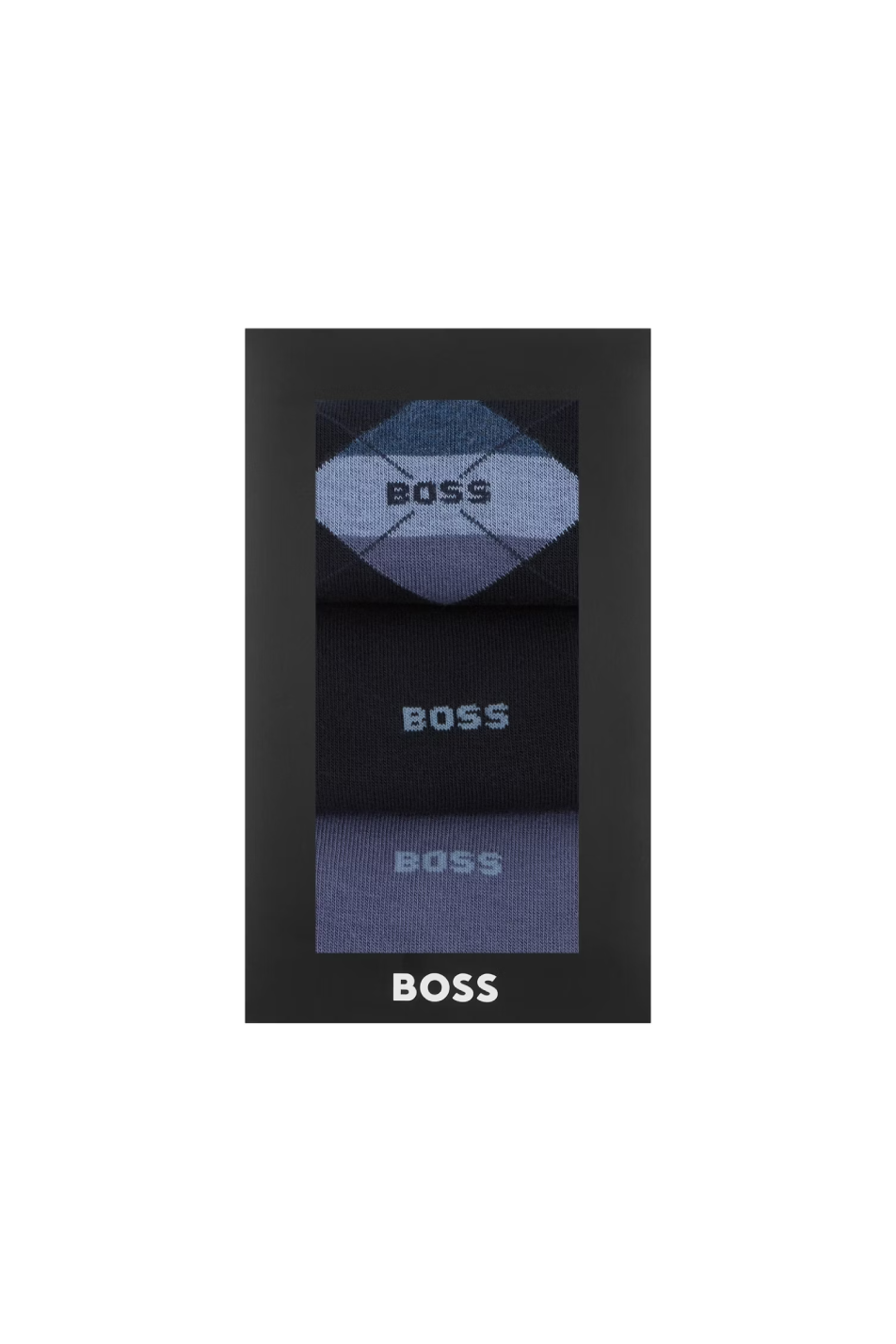 Boss 3 Pack Men's Gift Set Stripe Sock