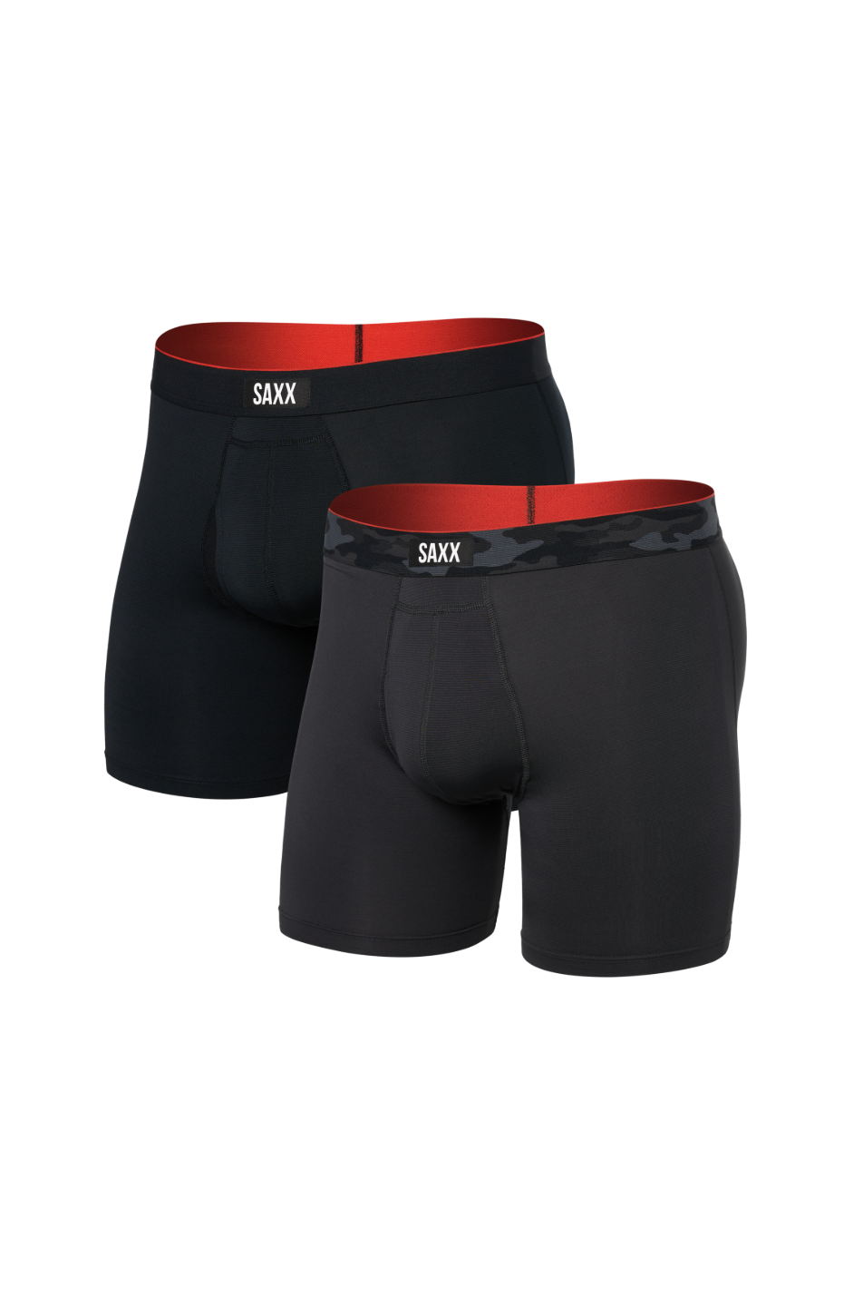 SAXX Men's 2 Pack Multi-Sport Mesh Boxer Brief Fly