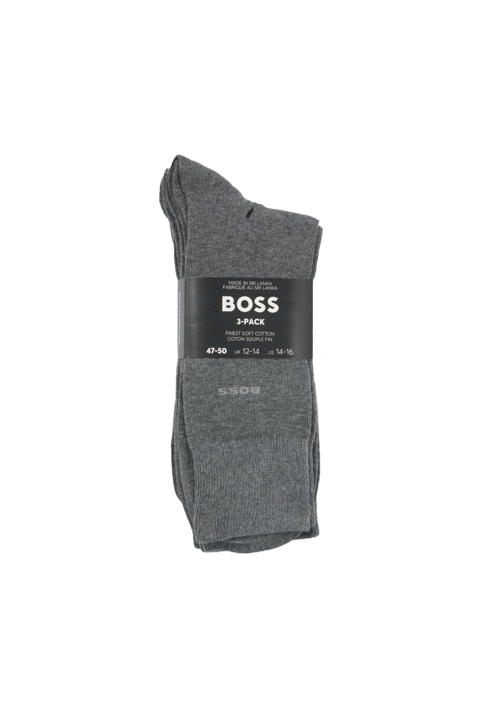 BOSS Men's 3 Pack Uni Combed Sock