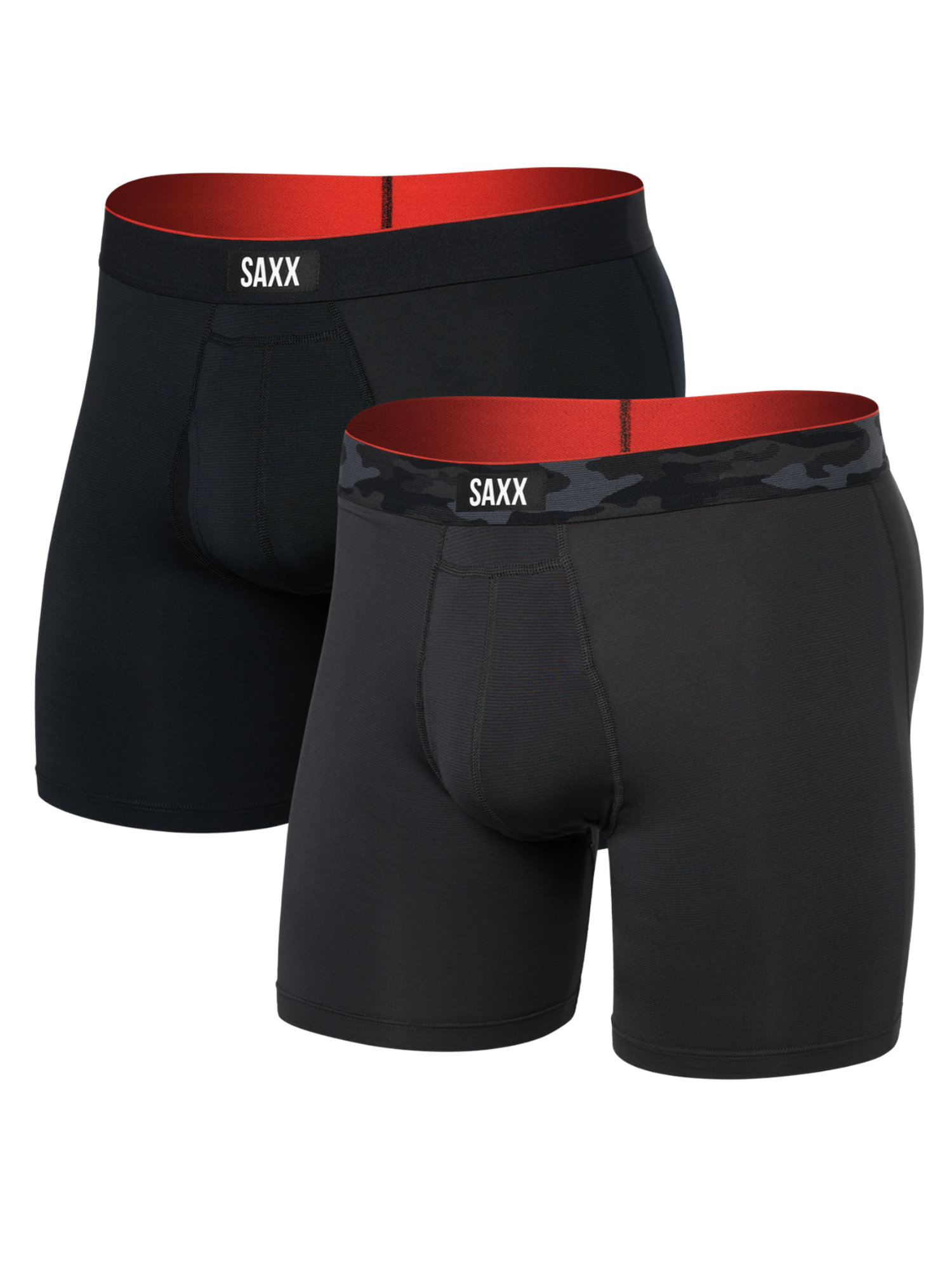 SAXX Men's 2 Pack Multi-Sport Mesh Boxer Brief Fly