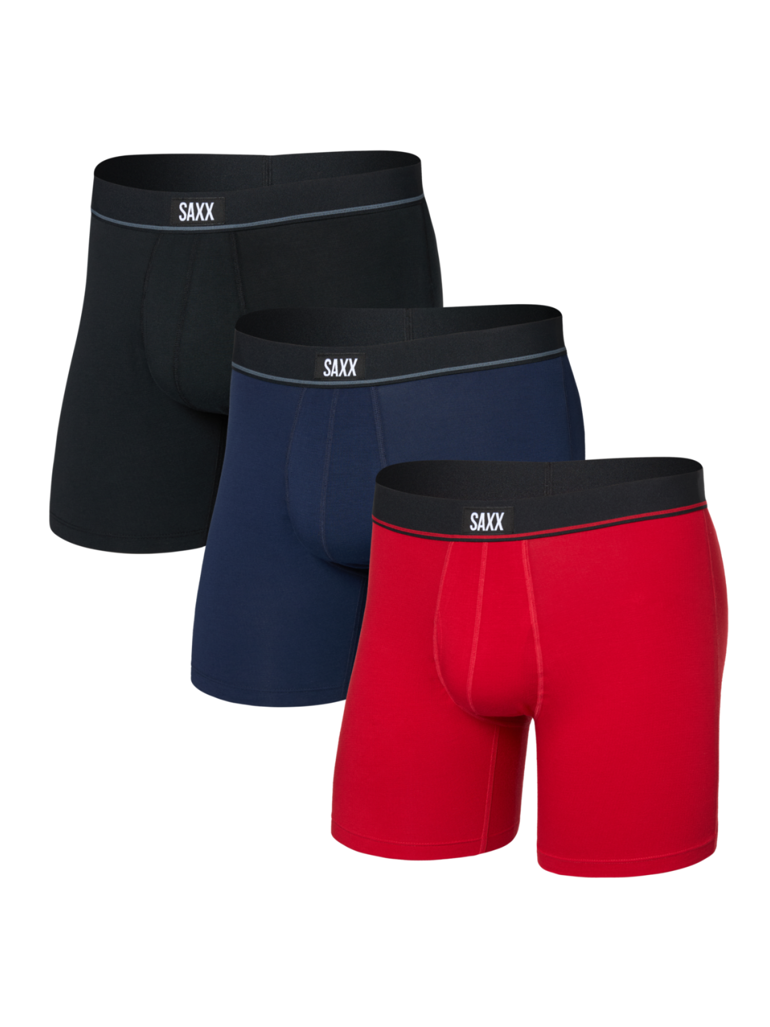 SAXX Essential Cotton Boxer Brief Fly 3Pk