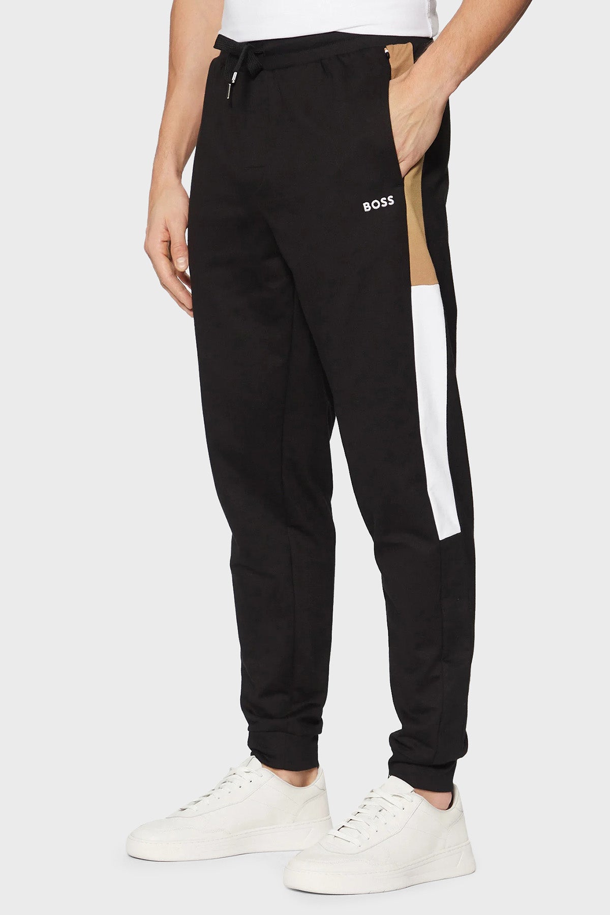 BOSS Men's Cotton Jogger With Contrast Side Panels