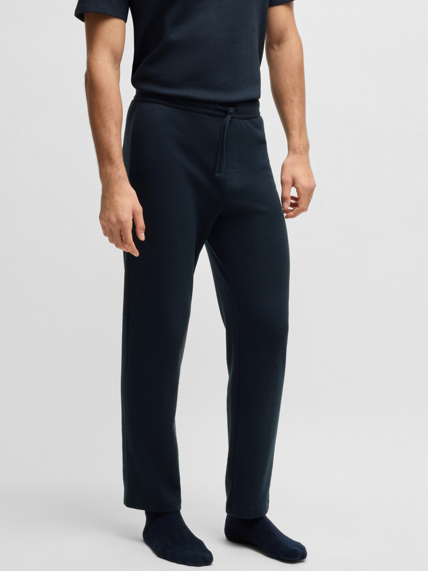 BOSS Men's Waffle Cotton Blend Jogger