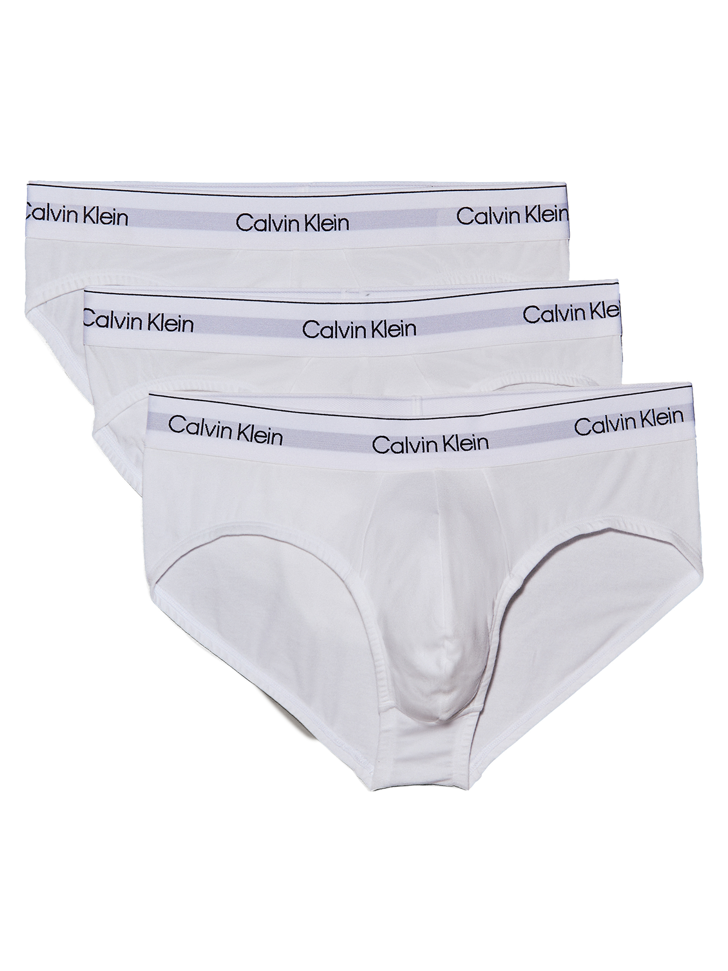 Calvin Klein Men's 3 Pack Hip Brief - Icon Cotton Stretch