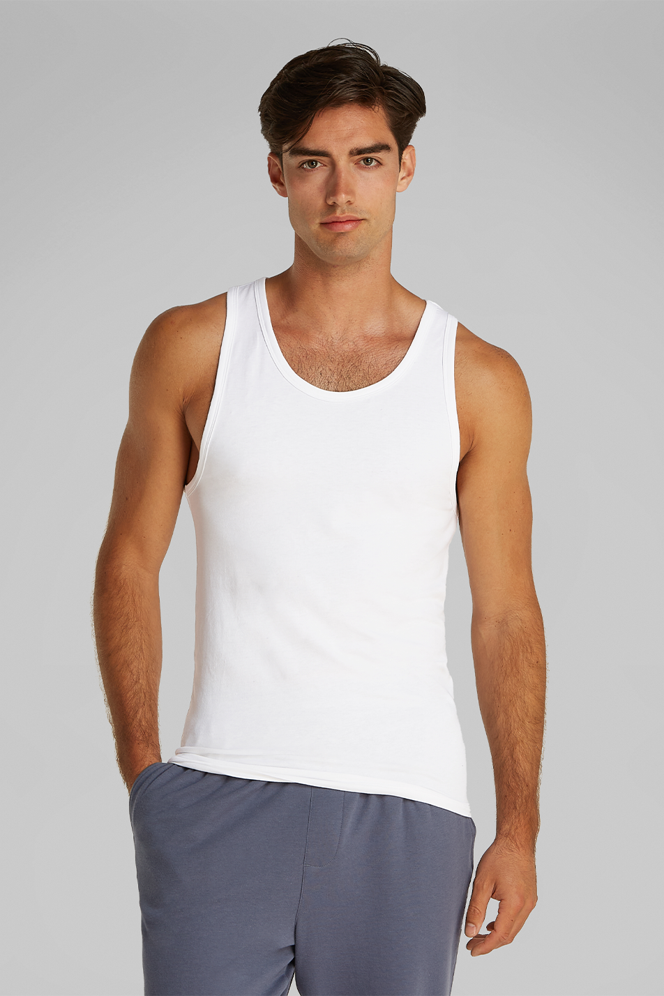 Calvin Klein Men's 3 Pack Tank Top - Cotton Microfiber Stretch