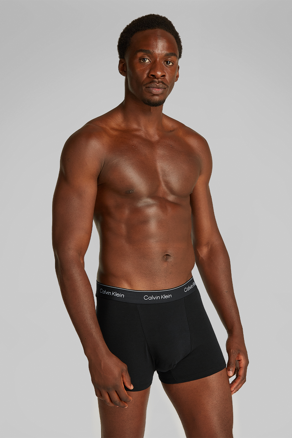 Calvin Klein Men's 3 Pack Relaxed Dart Trunk - Icon Cotton Stretch