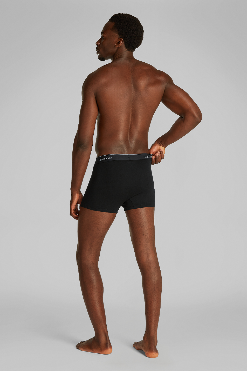 Calvin Klein Men's 3 Pack Relaxed Dart Trunk - Icon Cotton Stretch